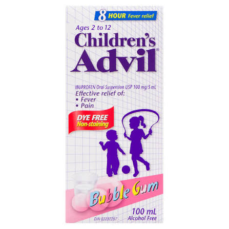 ADVIL CHILDREN'S BUBBLE GUM