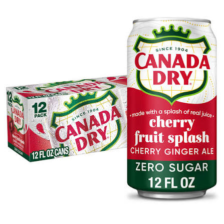 CANADA DRY CHERRY FRUIT SPLASH ZERO
