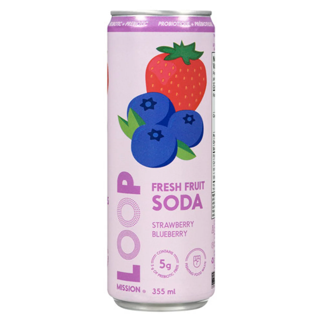 LOOP STRAWBERRY BLUEBERRY FRUIT SODA