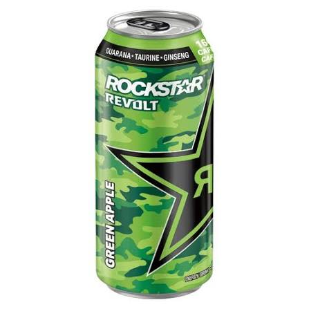 ROCKSTAR REVOLT GREEN APPLE