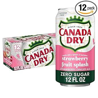 CANADA DRY STRAWBERRY FRUIT SPLASH ZERO