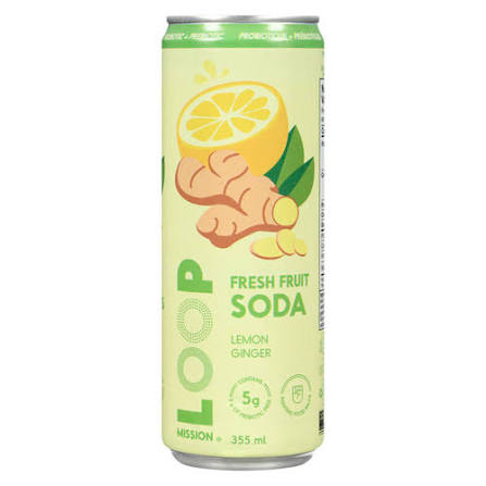 LOOP LEMON GINGER FRUIT SODA